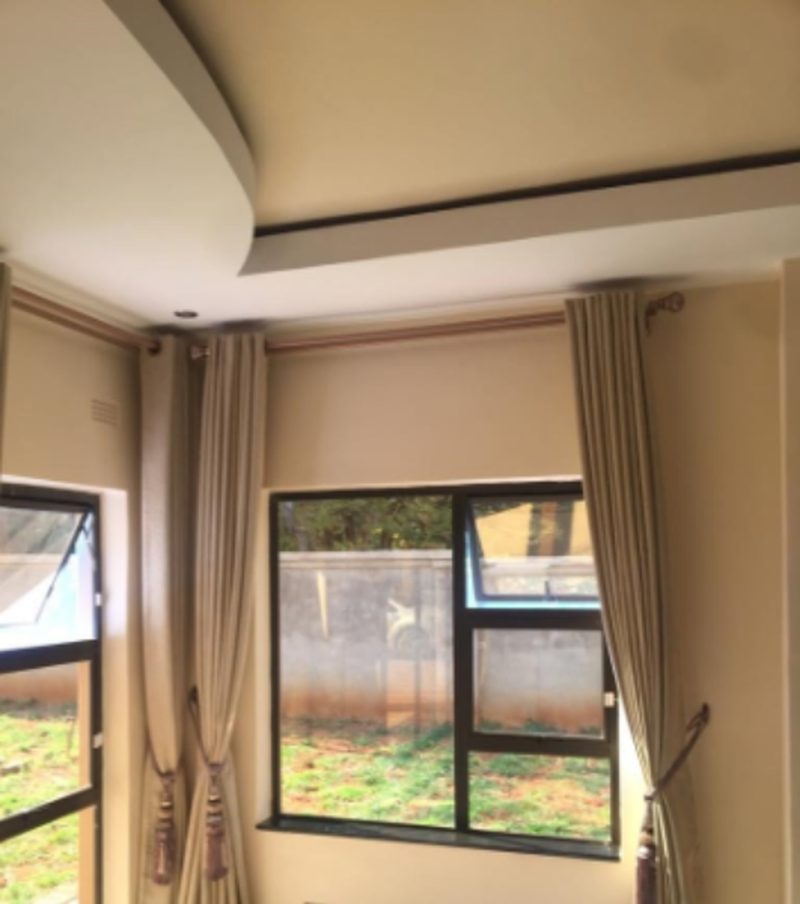 Window and dressing together